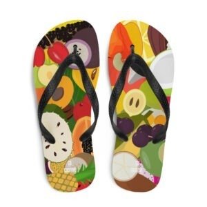 Tropical Brazilian Fruits Flip-Flops